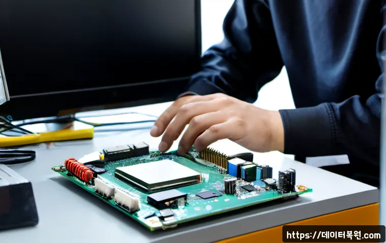 중대동 cpu조립 및 교체수리 - Photorealistic PC repair bench in a compact Chungdae-dong apartment workspace, technician carefully ...
