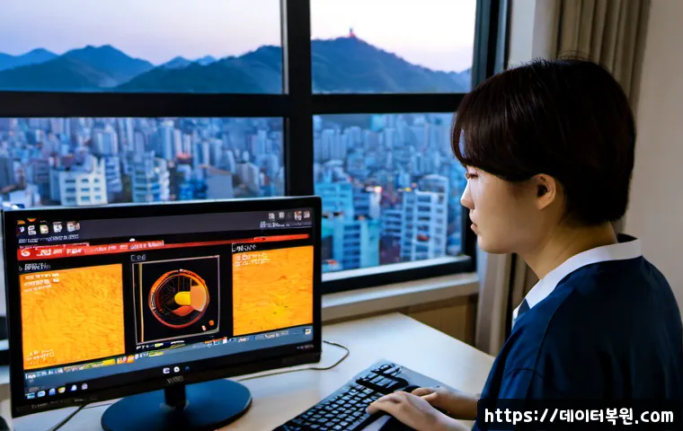 봉천동 STATUS_PROTECTION_ERROR - Photorealistic remote-support workstation in a compact hillside apartment in Bongcheon-dong, a deskt...