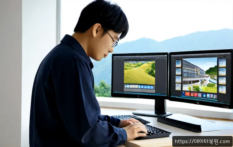혜화동 SESSION_HAS_NO_PAGEFILE - Photorealistic university design studio near a quiet hillside neighborhood, an architect using a dua...