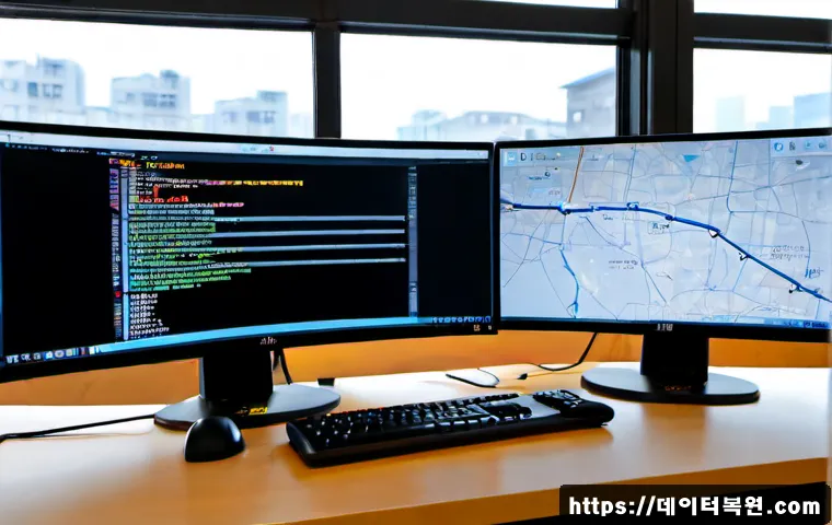 동자동 STATUS_KERNEL_CONNECTION_TIMEOUT - Photorealistic remote IT support workstation in a compact Dongja-dong office near a railway corridor...