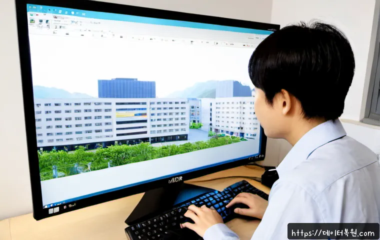 장위동 컴퓨터 desktop 출장방문수리점 - Photorealistic desktop computer onsite repair in a compact Jangwi-dong apartment workspace, technici...