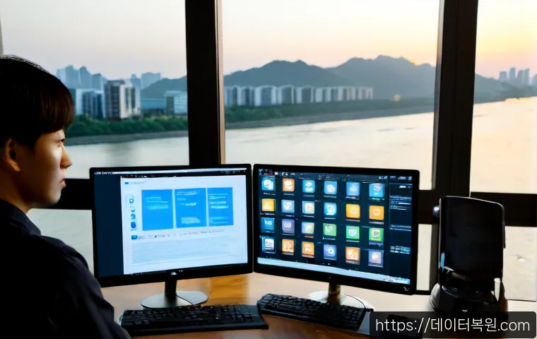 잠원동 STATUS_KERNEL_BOOT_FAILURE - Photorealistic premium IT support workstation in a refined riverside apartment near Jamwon-dong, dua...