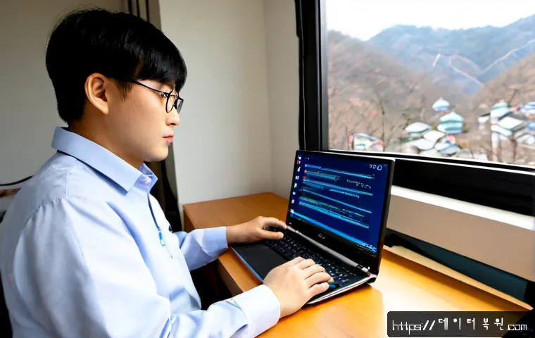 동화동 부트캠프설치 - Photorealistic remote-support workstation in a compact Donghwa-dong apartment, technician configurin...