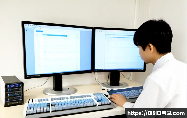 인헌동 DRIVER_VERIFIER_DETECTED_VIOLATION - Photorealistic IT support workstation in a compact Inheon-dong apartment office, dual monitors showi...