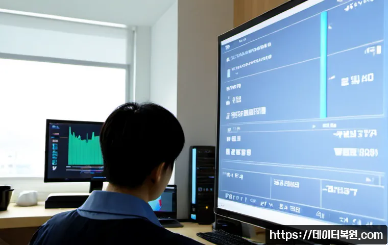 내유동 STATUS_FLOAT_INVALID_OPERATION - Photorealistic remote-support workstation in a quiet residential office, IT technician examining a w...