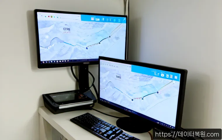 구수동 STATUS_KERNEL_BLOCKED - Photorealistic remote-support workstation in a compact hillside apartment in Gusu-dong, dual monitor...