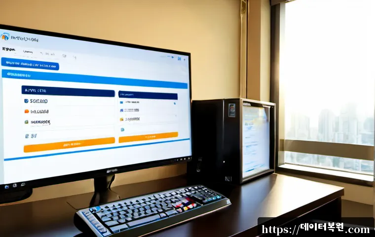 노원구 MULTIPLE_IRP_COMPLETE_REQUESTS - Photorealistic remote-support workstation in a Nowon residential high-rise apartment, dual monitors ...