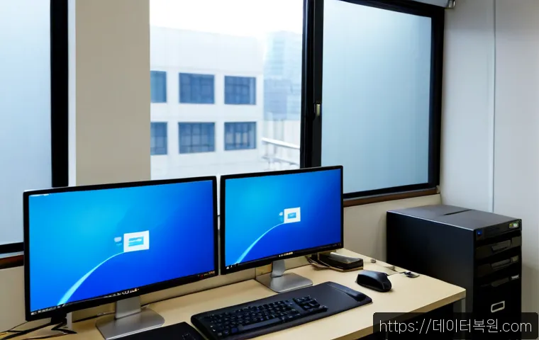 충정로 STATUS_KERNEL_DEVICE_ERROR - Photorealistic IT support workstation in a compact Seoul office near Chungjeong-ro, desktop monitor ...