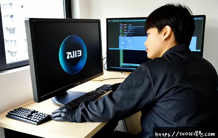 관산동 ubuntu재설치 포맷 초기화 - Photorealistic IT technician reinstalling a Linux operating system on a compact desktop workstation ...