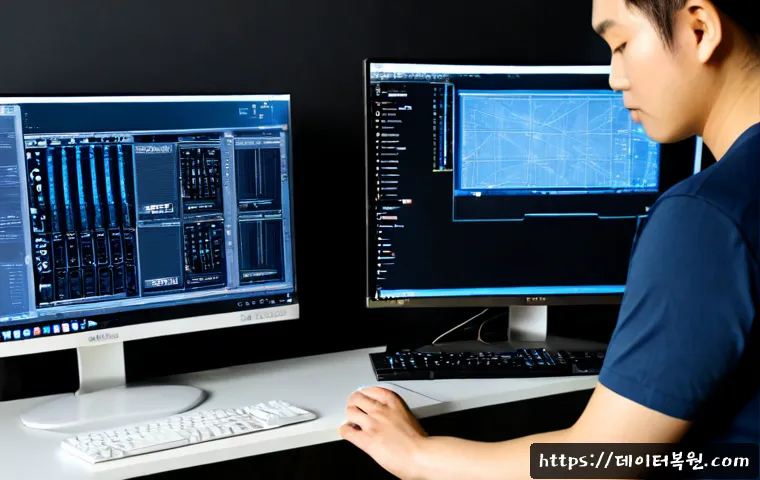 덕양구 워크스테이션출장방문수리점 - Photorealistic on-site workstation repair in a quiet apartment office in Deogyang-gu, technician car...
