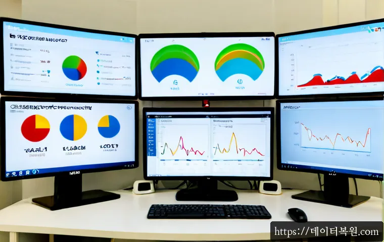 도화동 USER_MODE_HEALTH_MONITOR - Photorealistic health-monitoring software workstation in a bright Mapo district office, dual widescr...