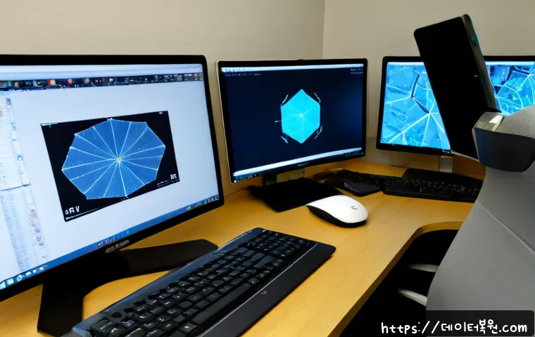 수표동 STATUS_ACCESS_VIOLATION - Photorealistic software support workstation in a compact Seoul office near an older downtown alley, ...