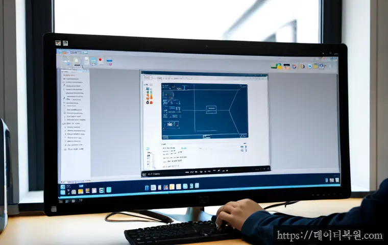 다산동 STATUS_DRIVER_ENTRYPOINT_NOT_FOUND - Photorealistic desktop support scene in a modern Dasan-dong apartment workspace, ultrawide monitor s...