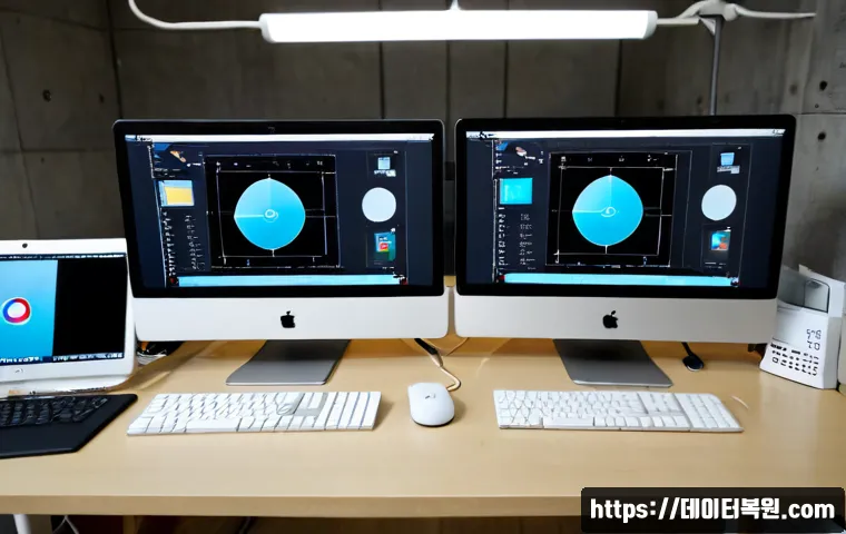 쌍림동 STATUS_INVALID_SESSION - Photorealistic compact architecture workstation in Ssangrim-dong, Seoul, dual monitors showing a cle...