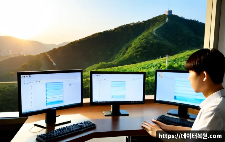 연희동 SESSION_HAS_VALID_VIEWS_ON_EXIT - Photorealistic remote-support workstation in a quiet Yeonhui-dong hillside apartment, dual monitors ...