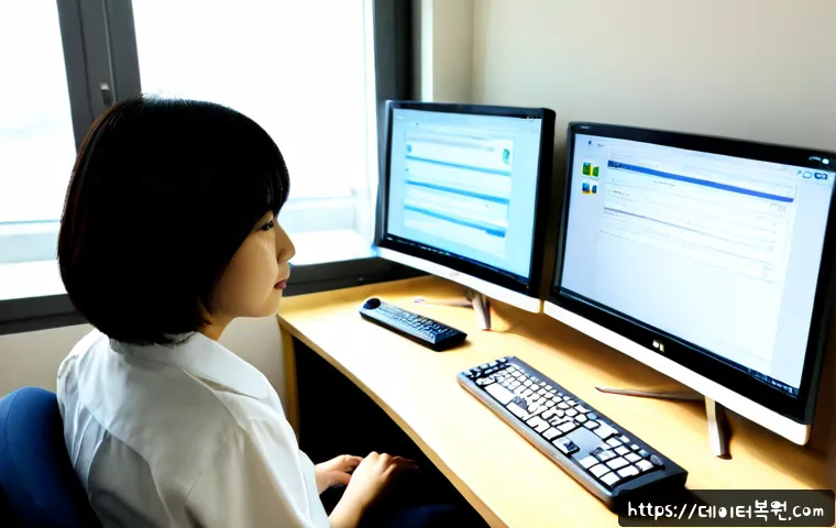 회덕동 BOOTMGR is Compressed - Photorealistic remote-support workstation in a quiet Hoedeok-dong apartment office, dual monitors sh...