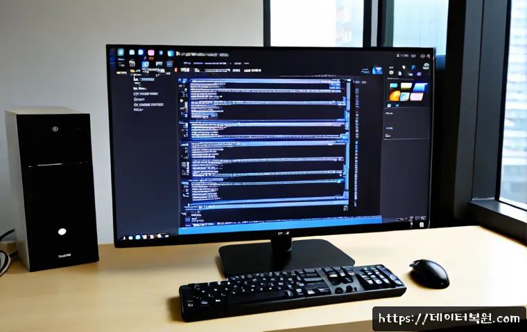 광명동 출장방문윈도우 windows 설치 - Photorealistic on-site Windows installation at a compact Gwangmyeong-dong apartment workstation, rem...