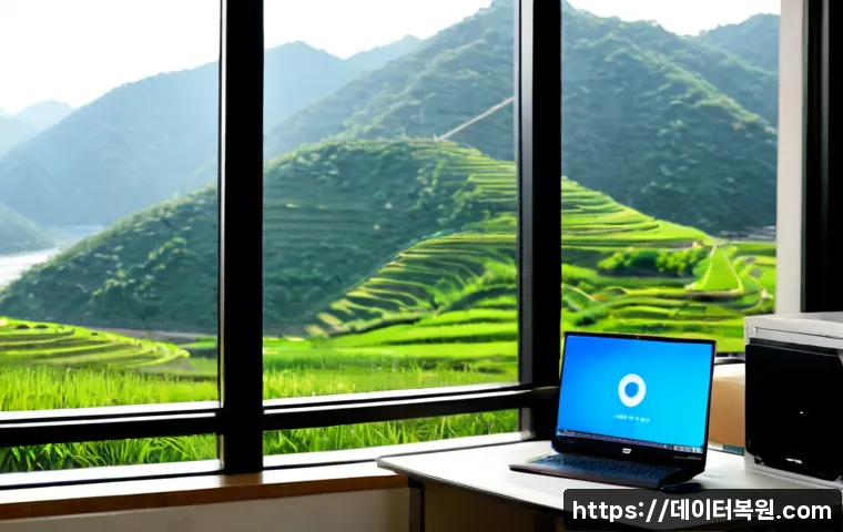 옥수동 SESSION5_INITIALIZATION_FAILED - Photorealistic remote-support workstation in a compact Oksu-dong apartment office, ultrawide monitor...