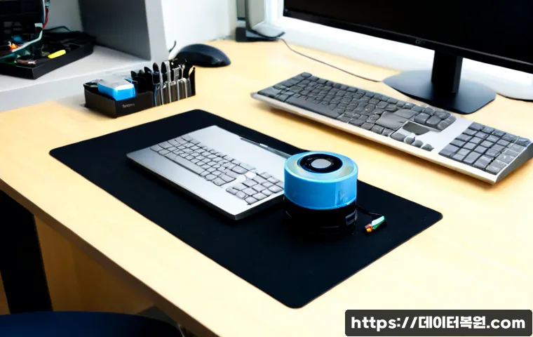 향동동 오버클럭 뚜따 - Photorealistic high-end PC workstation in a modern apartment near Hyangdong-dong, technician careful...