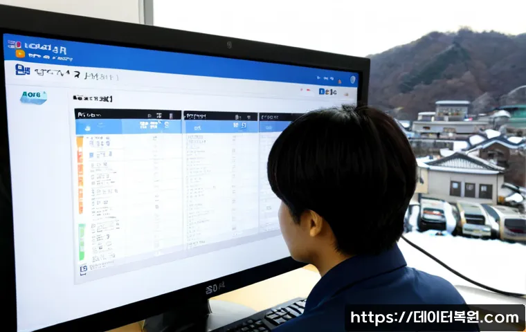 동소문동 STATUS_DATATYPE_MISALIGNMENT - Photorealistic remote-support workstation in a compact Dongsoseomun-dong apartment office, dual moni...