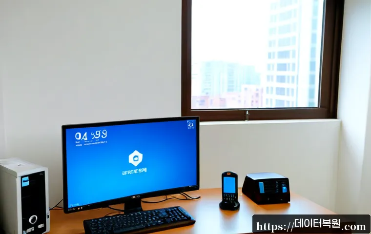 성석동 WATCHDOG_VIOLATION - Photorealistic remote-support workstation in a quiet Seongseok-dong apartment office, dual monitors ...