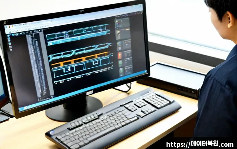 홍파동 STATUS_INVALID_DEVICE_REQUEST - Photorealistic IT support workstation in a compact Hongpa-dong office, desktop computer showing an a...