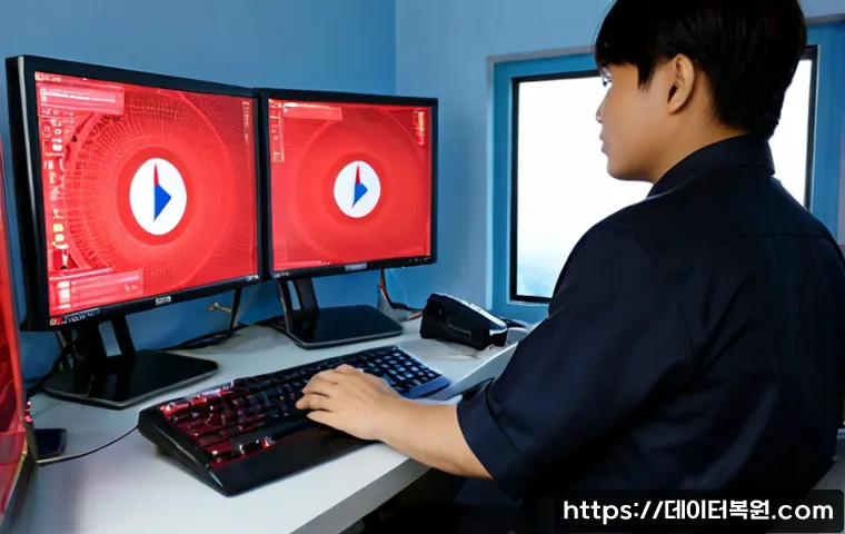 갈현동 REGISTRY_ERROR - Photorealistic IT support workstation in a compact residential office near a quiet Korean hillside n...