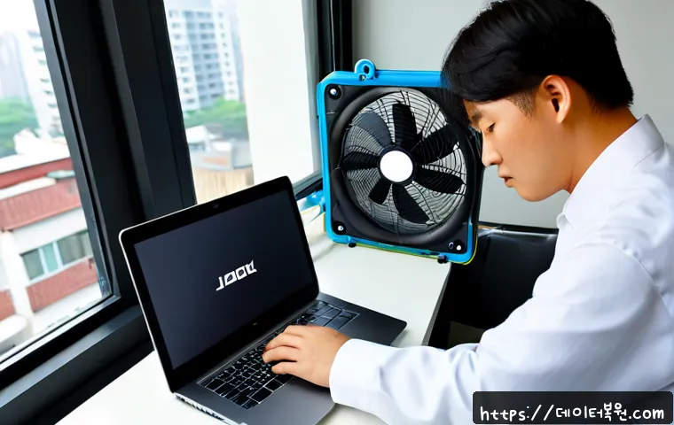 자곡동 노트북 laptop 출장방문수리점 - Photorealistic on-site laptop repair in a bright modern apartment in Jagok-dong, Seoul, a technician...