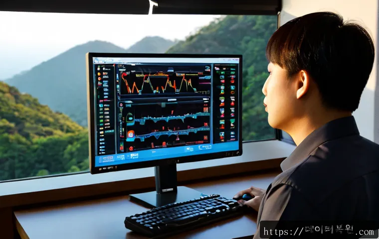 청운효자동 DRIVER_VERIFIER_DETECTED_VIOLATION - Photorealistic IT support workstation in a quiet hillside neighborhood office near Cheongun-dong, du...