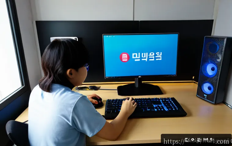 벽제동 STATUS_DRIVER_ENTRYPOINT_NOT_FOUND - Photorealistic remote-support workstation in a quiet Byeokje-dong apartment, dual monitors showing a...