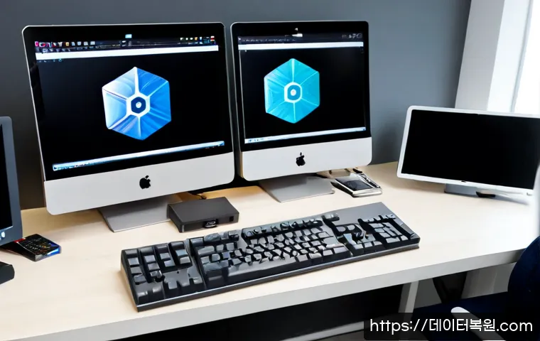 양화동 STATUS_MODULE_NOT_FOUND - Photorealistic software support workstation in a compact Yanghwa-dong design studio, dual monitors s...