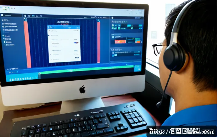 제기동 DRIVER_CAUGHT_MODIFYING_FREED_POOL - Photorealistic remote-support workstation in Jegi-dong, Seoul, an office administrator discovering a...