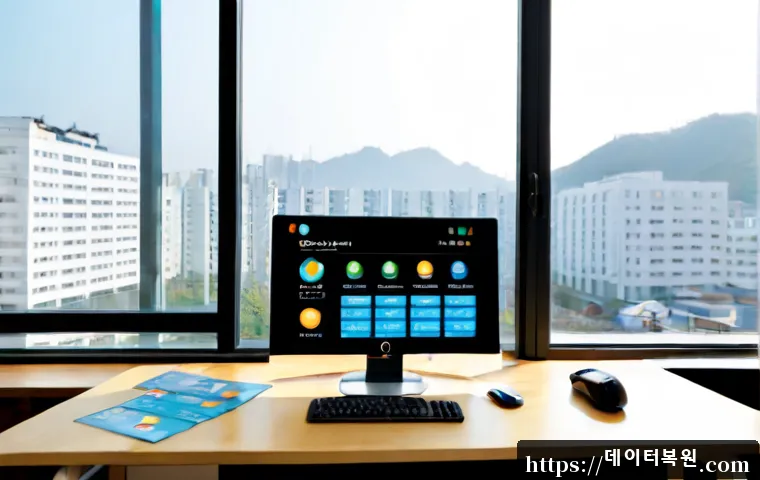 오금동 MULTIPLE_IRP_COMPLETE_REQUESTS - Photorealistic remote-support workstation in a quiet Ogeum-dong apartment office, dual monitors disp...