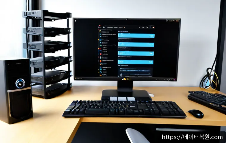 방학동 BOOTMGR is missing - Photorealistic remote-support workstation in a compact Dobong-gu apartment office, dual monitors sho...