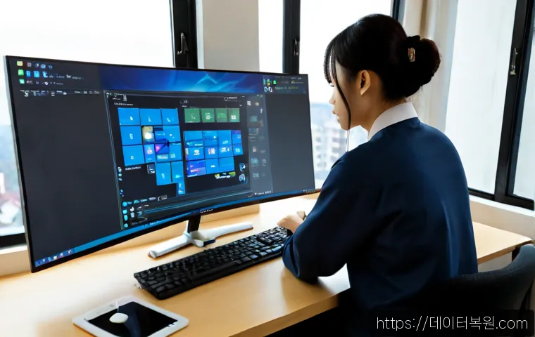 약수동 STATUS_SYSTEM_LICENSE_INVALID - Photorealistic software design workstation in a compact hillside apartment office near Yaksu-dong, d...