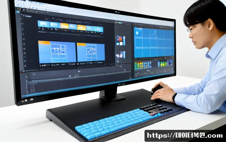 고양시 STATUS_PRIVILEGED_INSTRUCTION - Photorealistic modern CAD workstation in Ilsandong-gu, Goyang, an industrial designer refining a det...