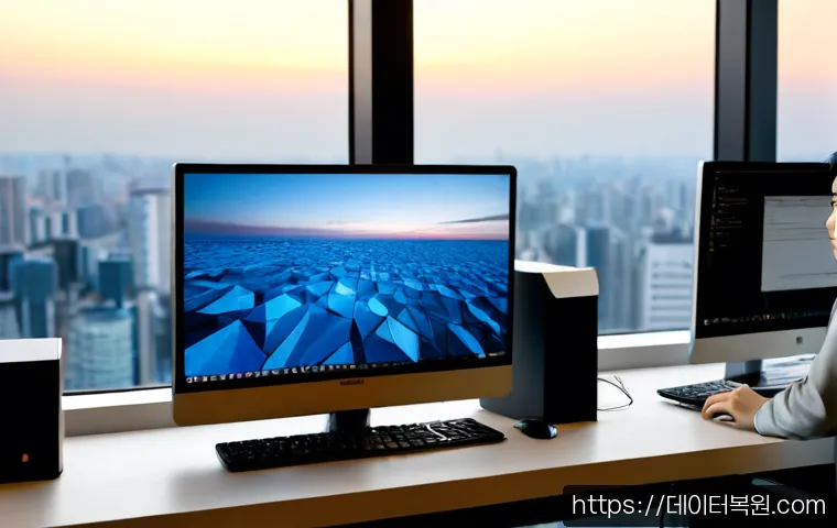 삼성동 STATUS_ACCESS_VIOLATION - Photorealistic remote-support workstation in a sleek Samsung-dong high-rise office, dual monitors sh...