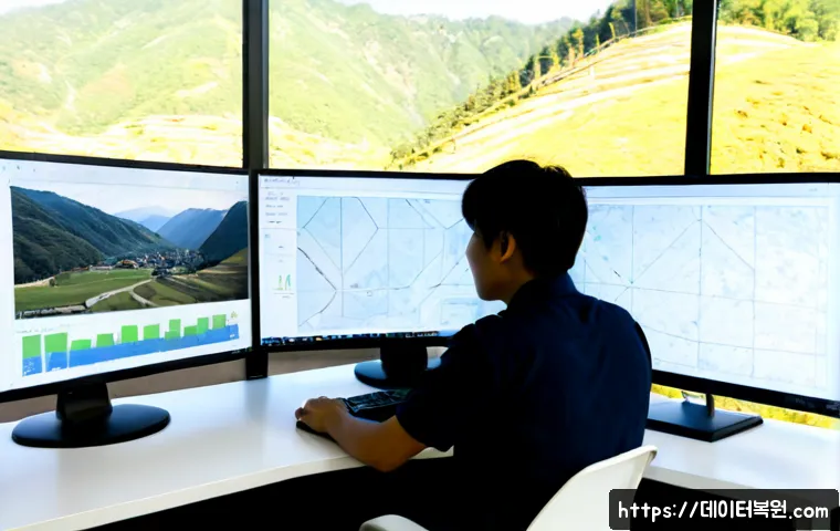 부암동 SESSION_HAS_VALID_VIEWS_ON_EXIT - Photorealistic remote-support workstation in a quiet hillside neighborhood office, ultrawide monitor...