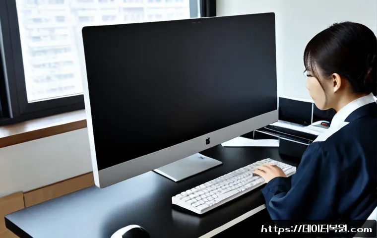 신정동 PAGE_TABLE_CORRUPT - Photorealistic remote-support workstation in a quiet Sinjeong-dong apartment office, desktop monitor...