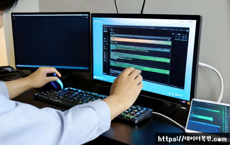 행신동 맥윈도우 부트캠프_bootcamp 재설치 포맷  초기화 - Photorealistic remote-support workstation in a compact Haengsin-dong apartment, sleek all-in-one des...