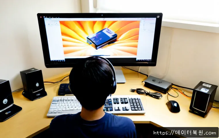 행신동 ubuntu재설치 포맷  초기화 - Photorealistic remote-support workstation in a quiet Haengsin-dong apartment, technician reinstallin...