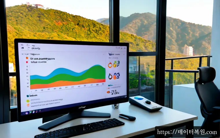 삼양동 USER_MODE_HEALTH_MONITOR - Photorealistic remote health-monitoring workstation in a compact apartment near Samyang-dong, deskto...
