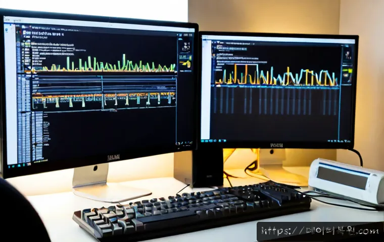 신이문동 STATUS_CONNECTION_REFUSED - Photorealistic IT support workstation in a compact apartment near a quiet university-side neighborho...