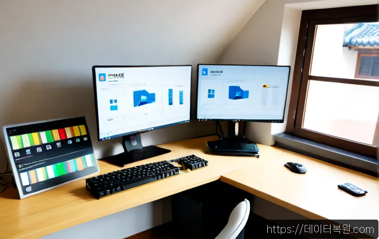 내수동 STATUS_FLOAT_OVERFLOW - Photorealistic product design workstation in a compact Seochon-style office near Naesu-dong, dual mo...