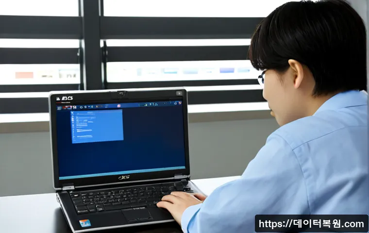 오쇠동 STATUS_FILE_READ_FAILURE - Photorealistic remote-support workstation in a quiet Osoe-dong industrial office, dual monitors show...