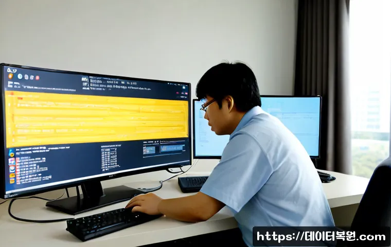 일산동 STATUS_KERNEL_CONFIGURATION_ERROR - Photorealistic remote-support workstation in a modern Ilsan apartment, desktop PC with an unbranded ...