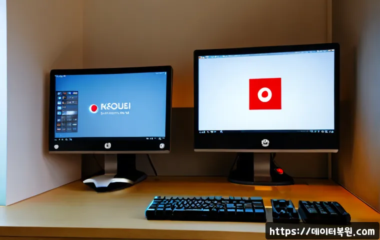 적선동 STATUS_IMAGE_ACCESS_DENIED - Photorealistic remote support workstation in a compact historic Seoul office near Jongno, dual monit...