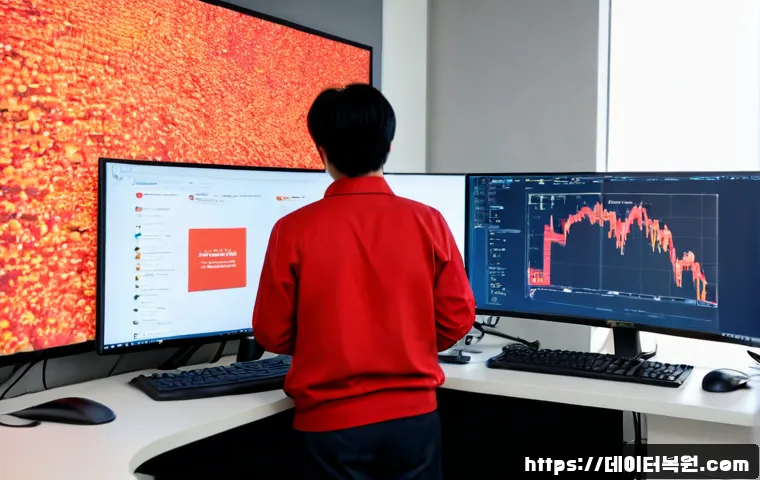 마두동 STATUS_STACK_BUFFER_OVERRUN - Photorealistic IT support workstation in a modern office near Madudong, dual monitors displaying a t...