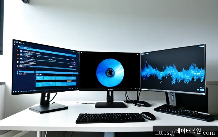지축동 INVALID_KERNEL_HANDLE - Photorealistic IT support workstation in a modern apartment office near a quiet suburban rail corrid...