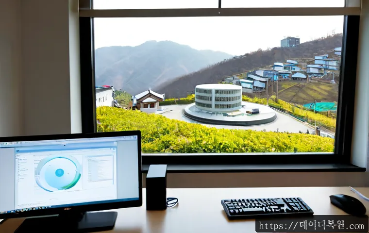 삼각동 STATUS_EXECUTION_TIMEOUT - Photorealistic remote-support workstation in a compact Samgak-dong apartment office, dual monitors s...